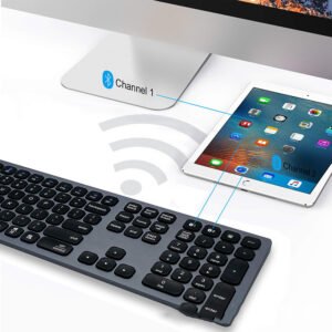 Aluminum Dual Bluetooth Keyboard